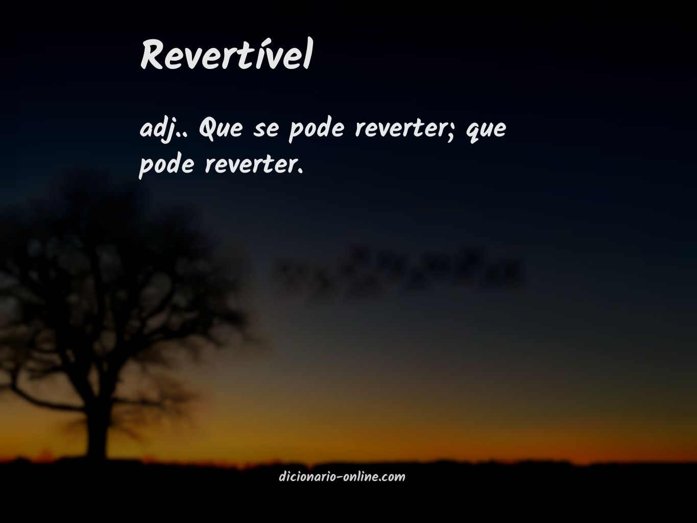 Significado de revertível