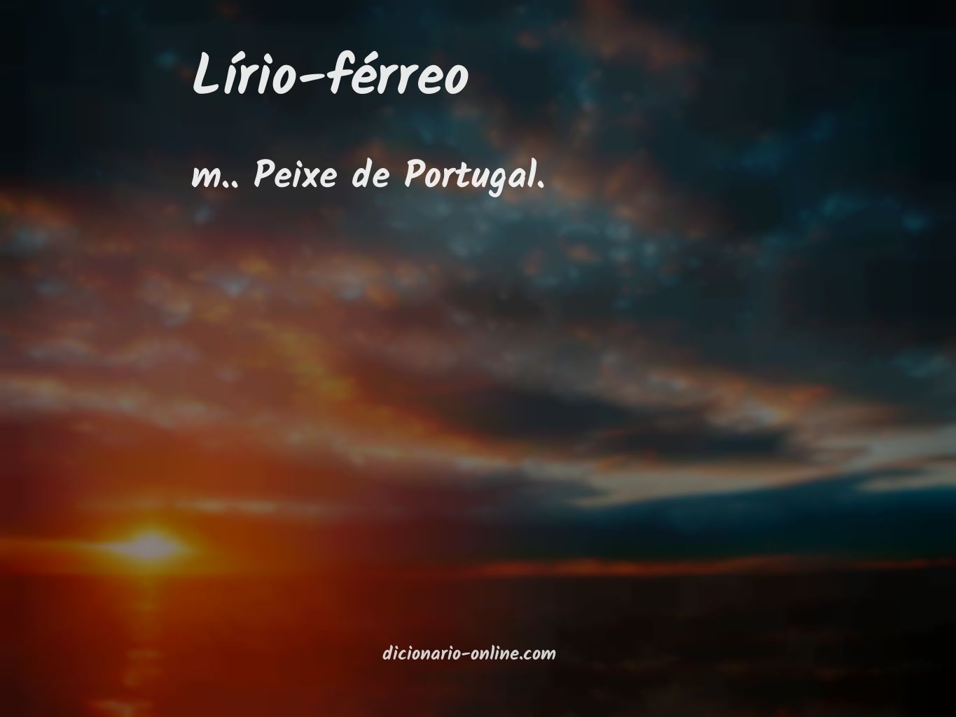 Significado de lírio-férreo