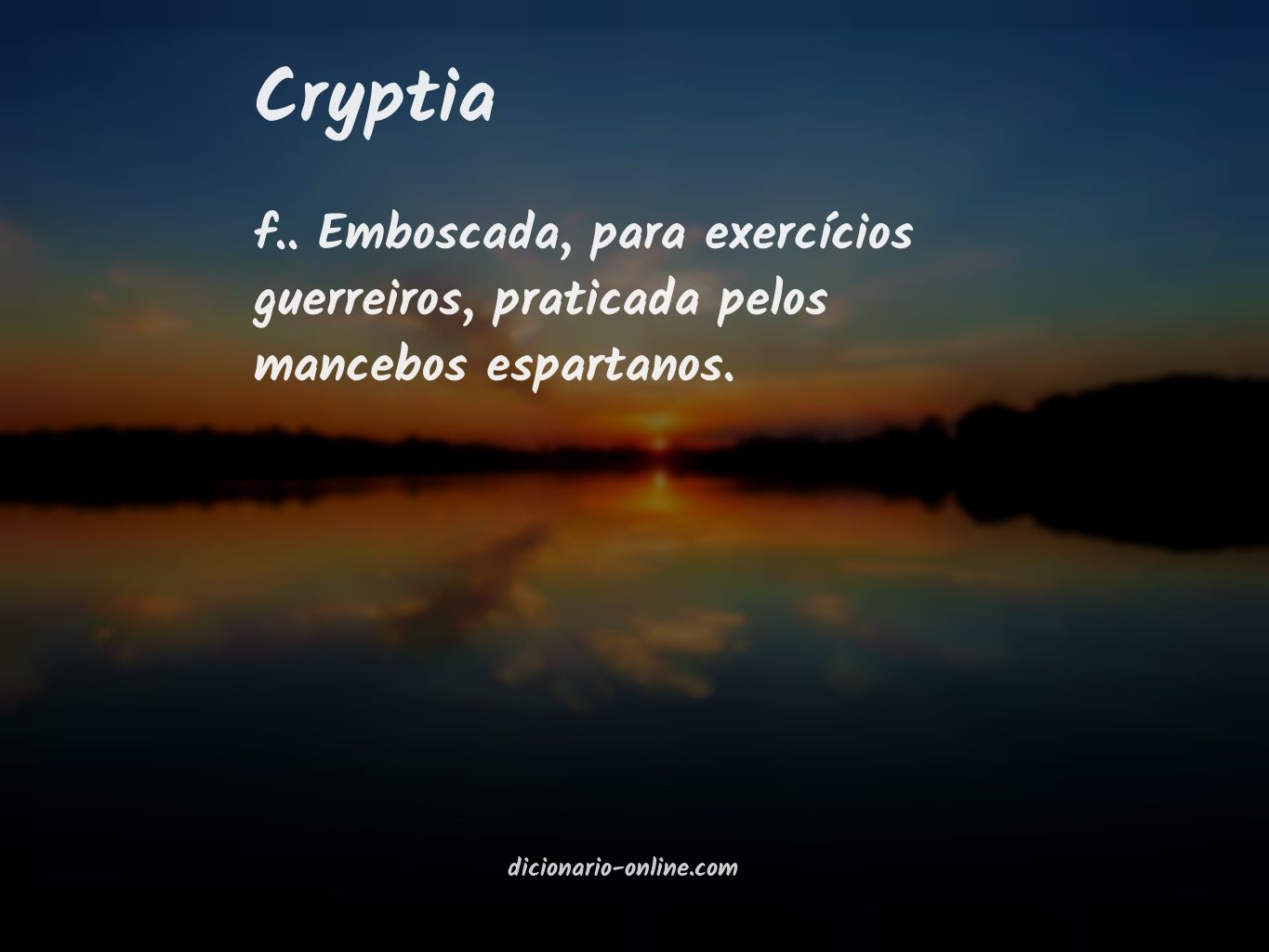 Significado de cryptia