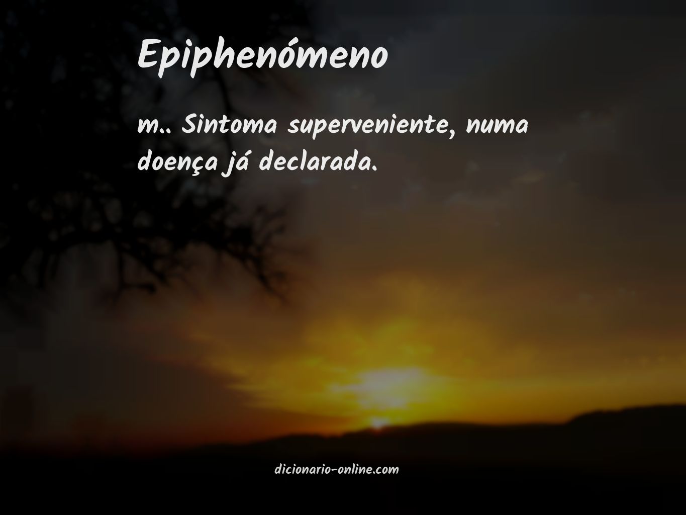 Significado de epiphenómeno