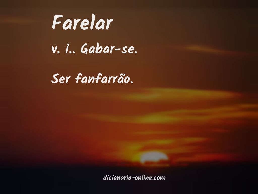 Significado de farelar