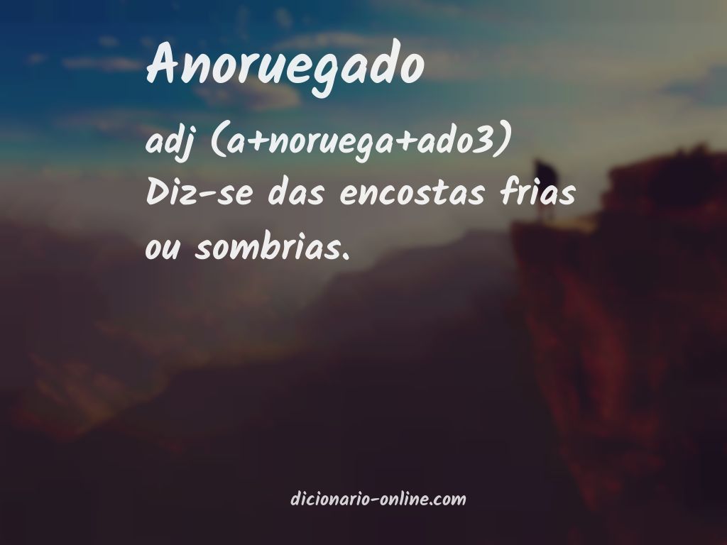 Significado de anoruegado