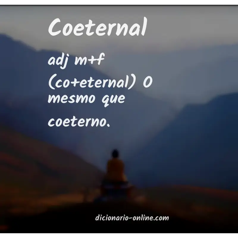Significado de coeternal