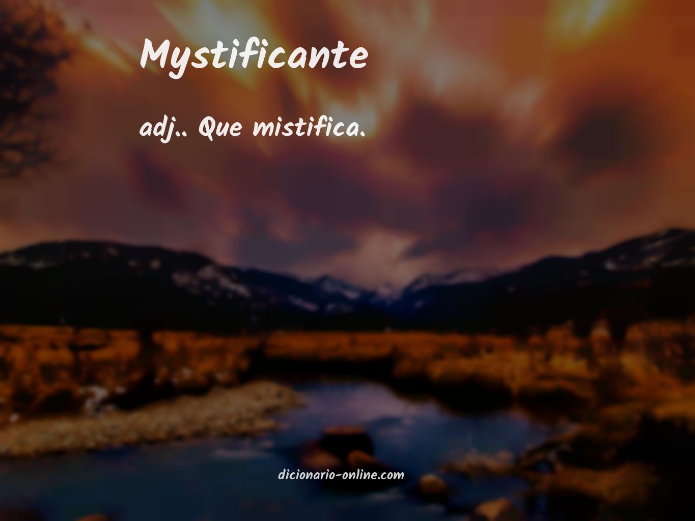 Significado de mystificante