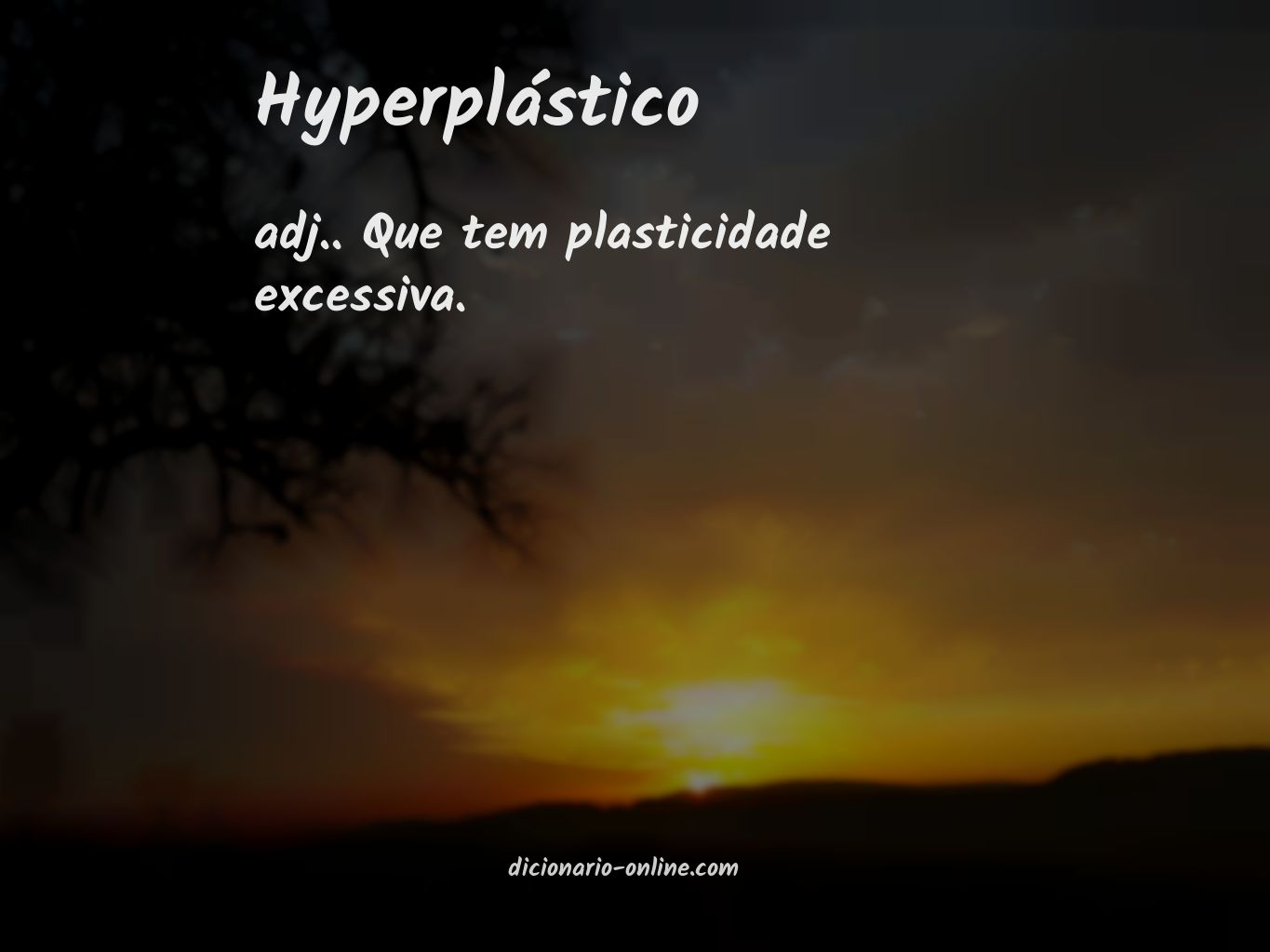 Significado de hyperplástico