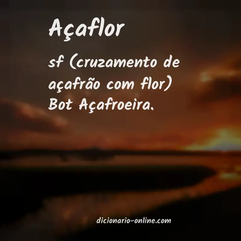 Significado de açaflor