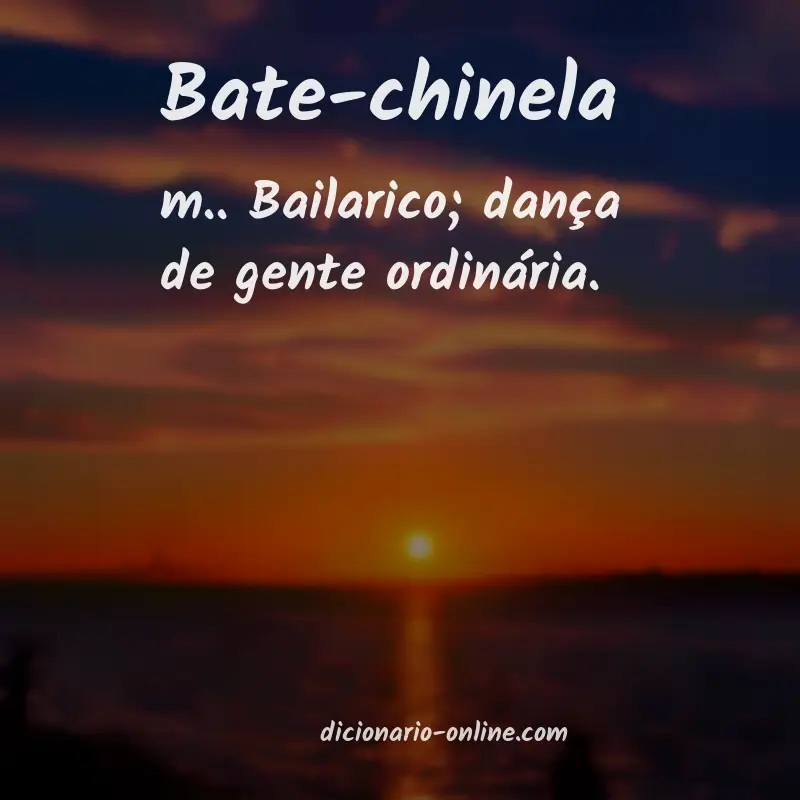 Significado de bate-chinela
