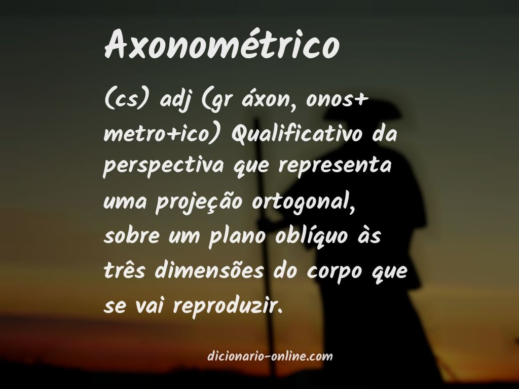 Significado de axonométrico