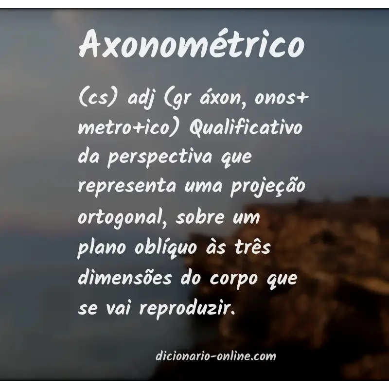 Significado de axonométrico