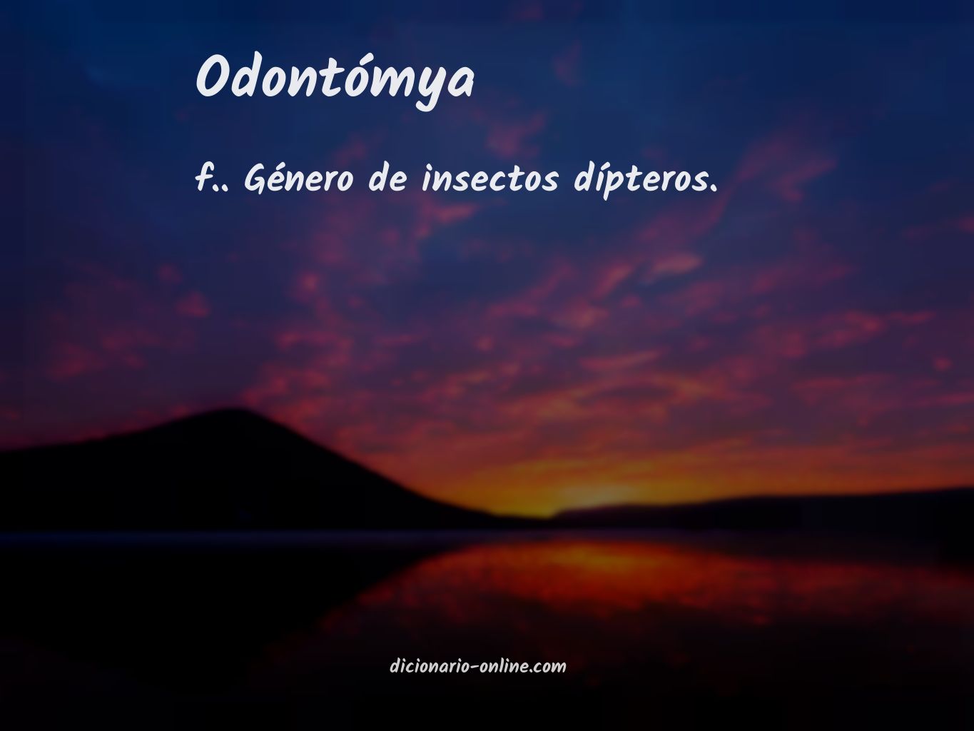 Significado de odontómya