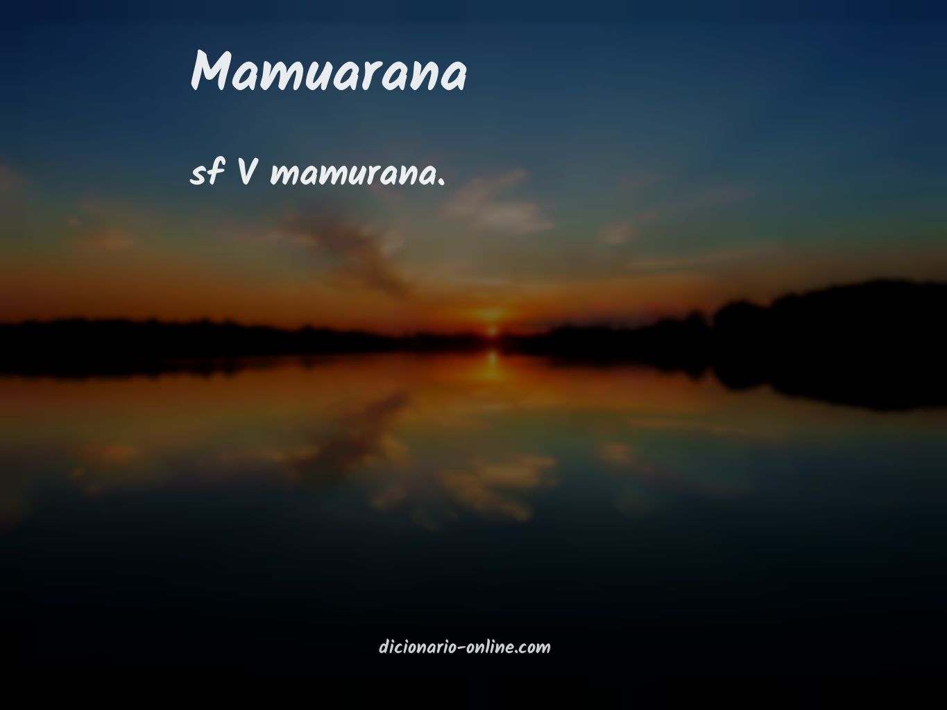 Significado de mamuarana