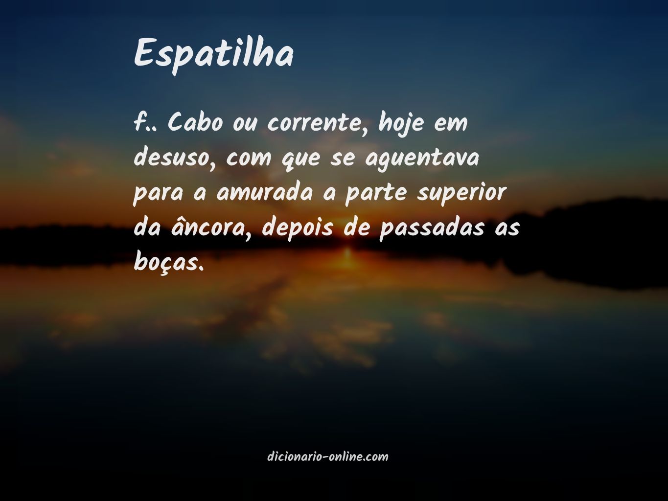 Significado de espatilha