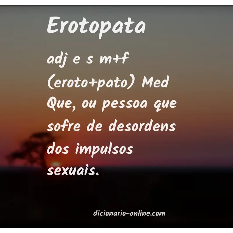 Significado de erotopata