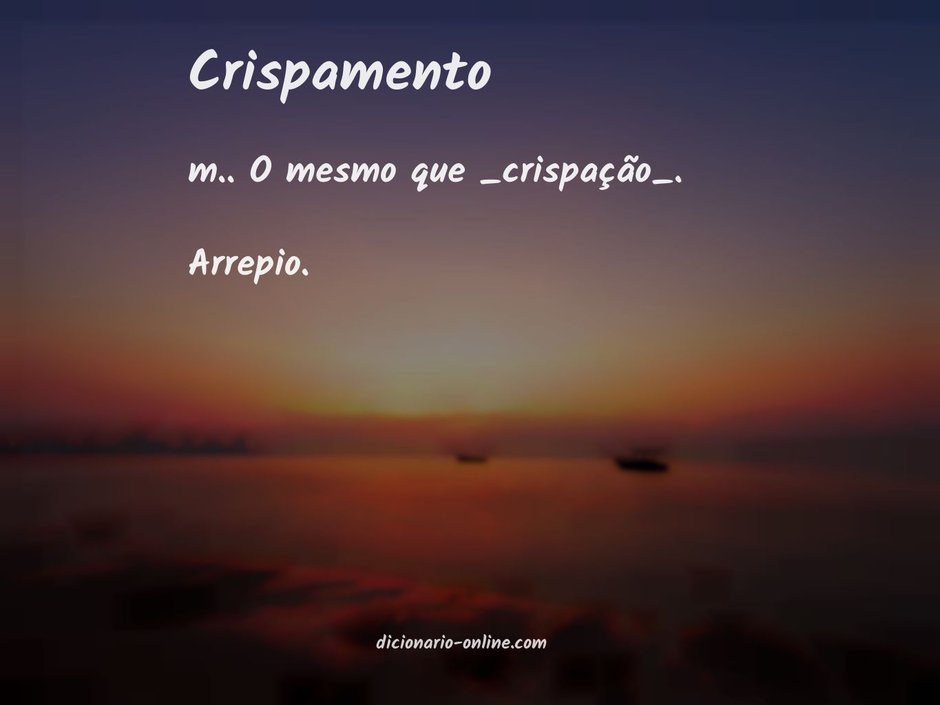 Significado de crispamento