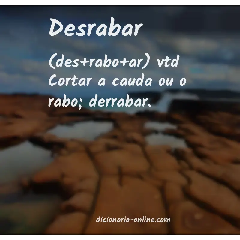 Significado de desrabar