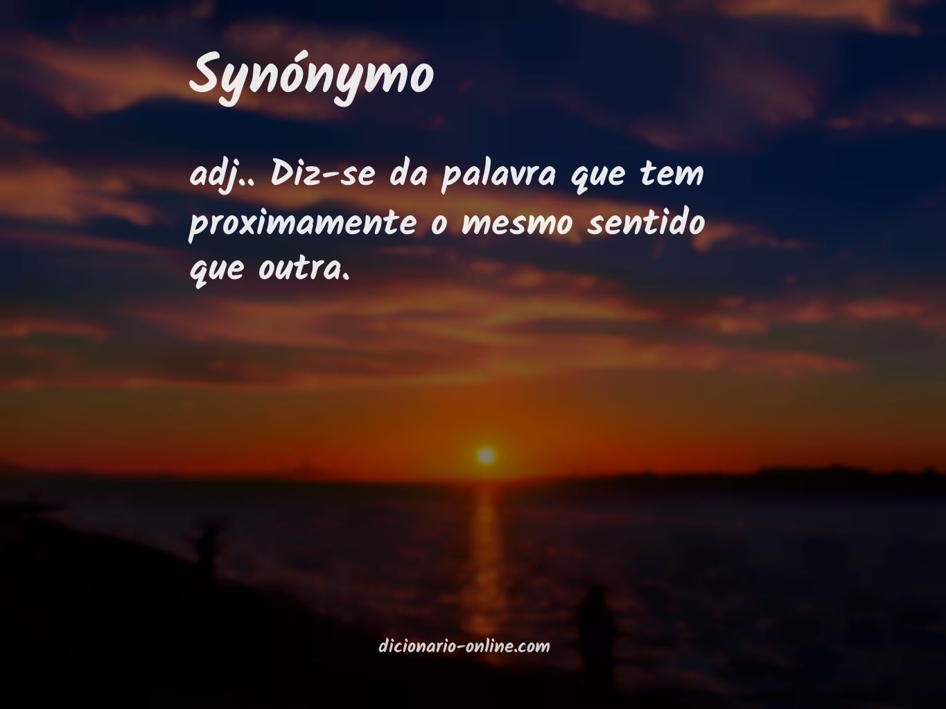 Significado de synónymo