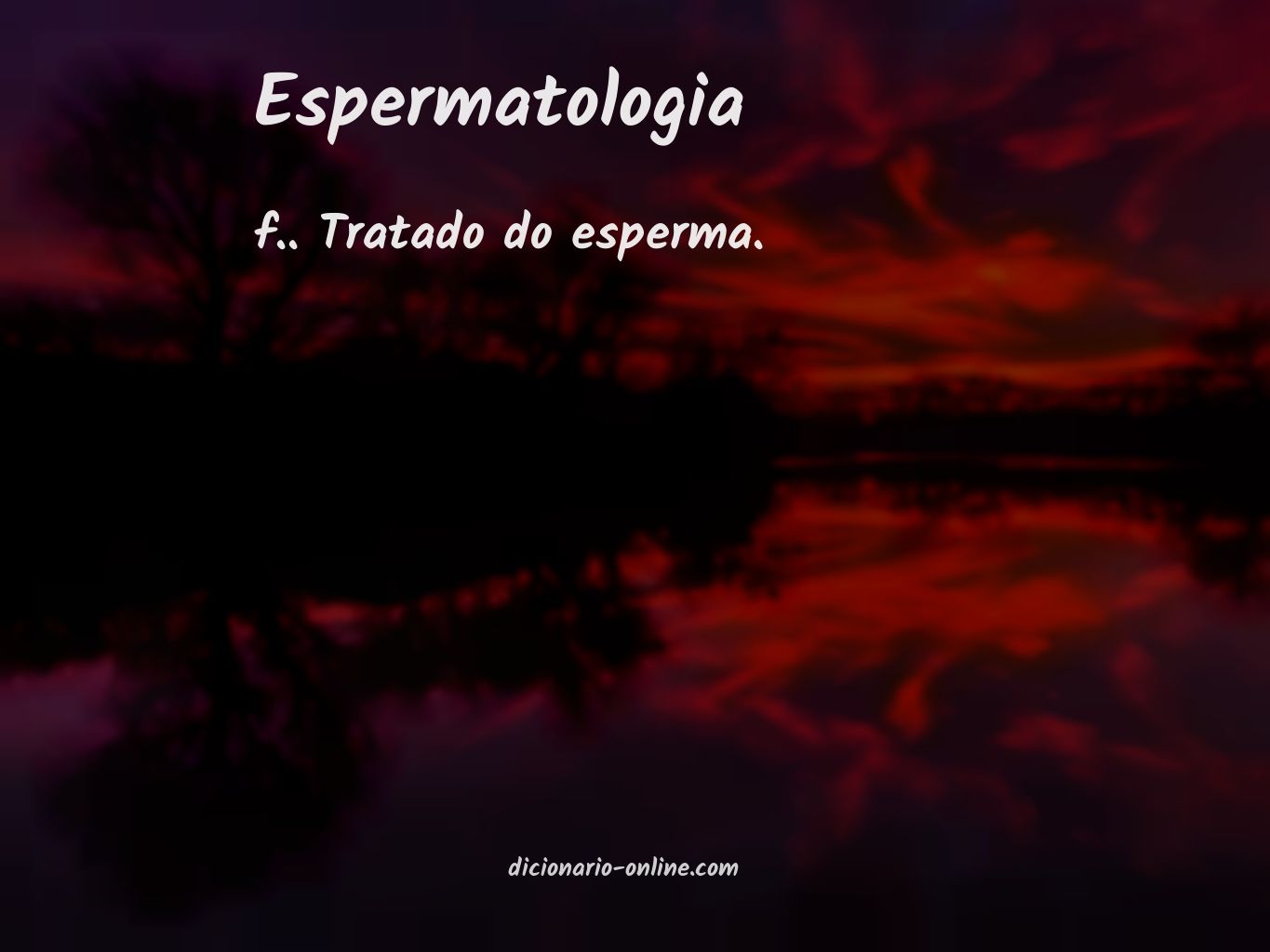 Significado de espermatologia