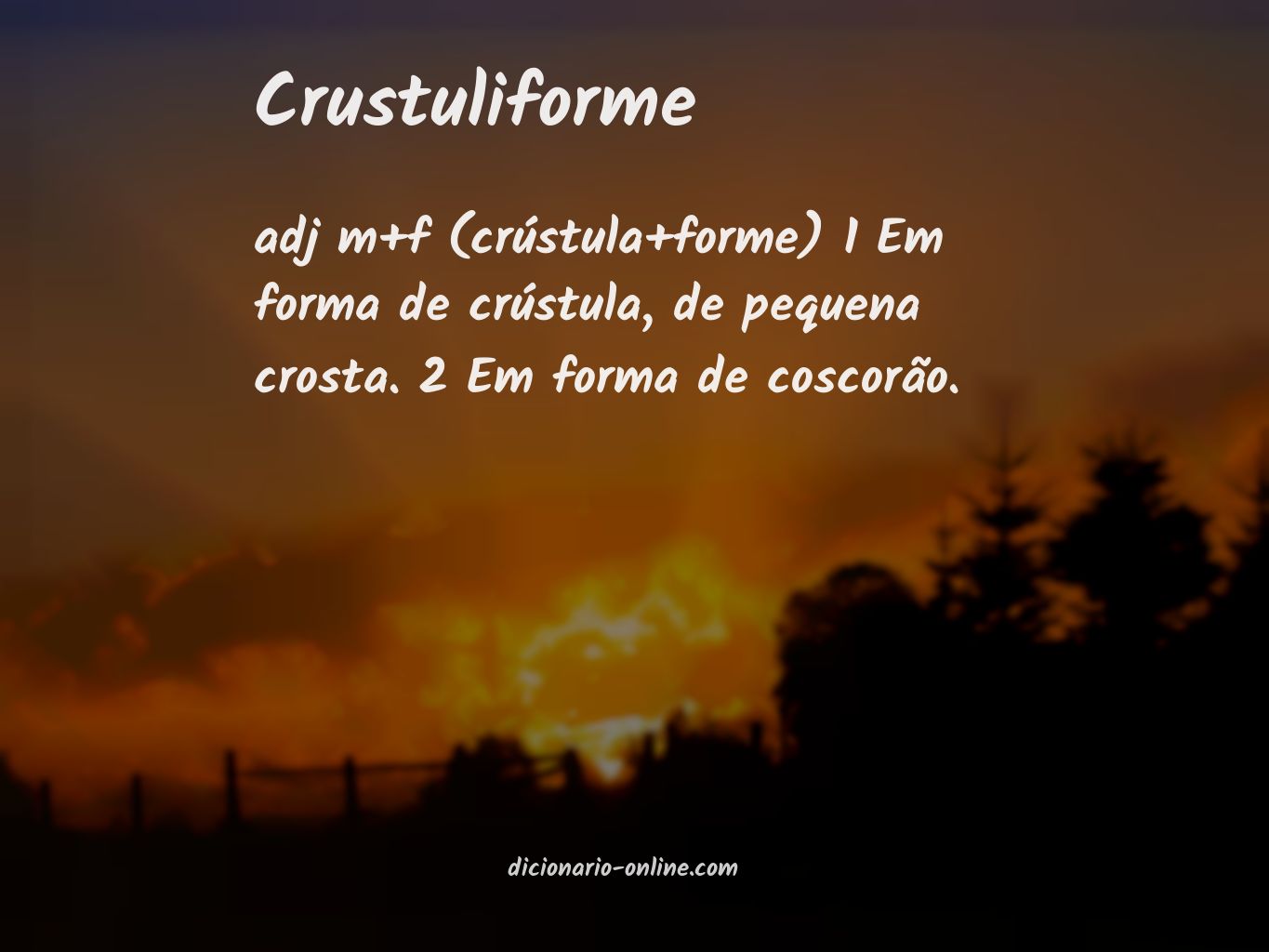 Significado de crustuliforme