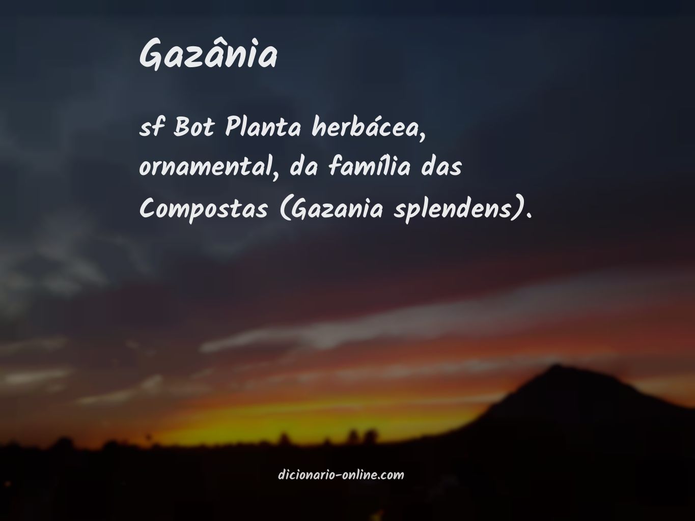 Significado de gazânia