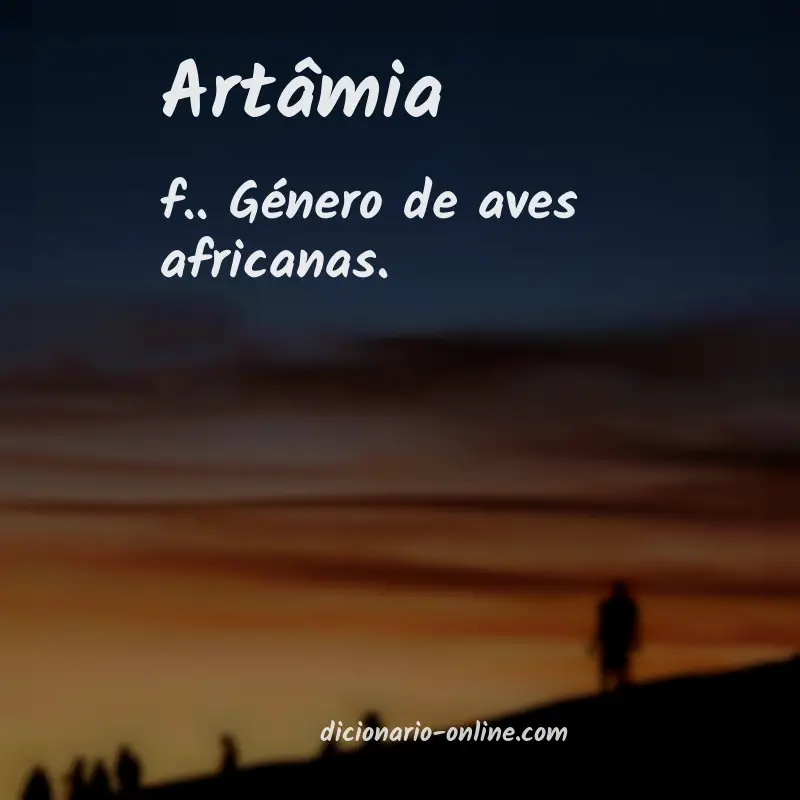 Significado de artâmia