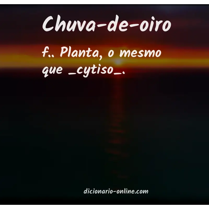 Significado de chuva-de-oiro