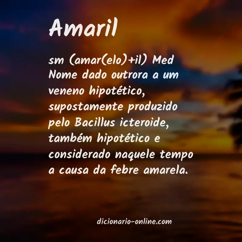 Significado de amaril