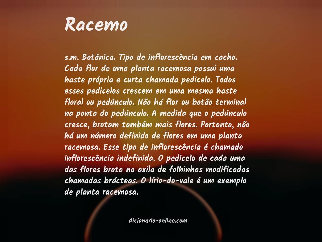 Significado de racemo