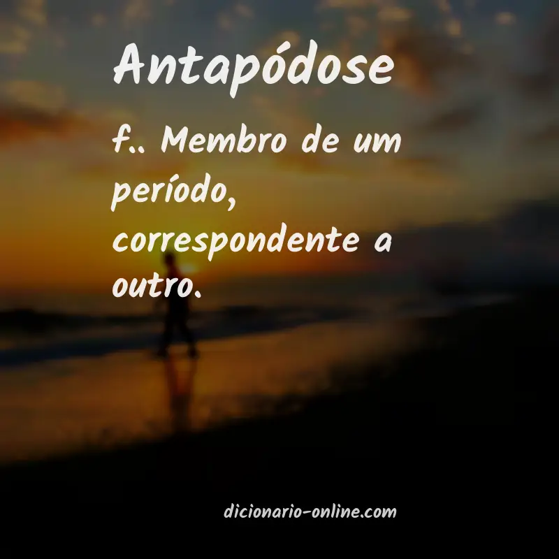 Significado de antapódose