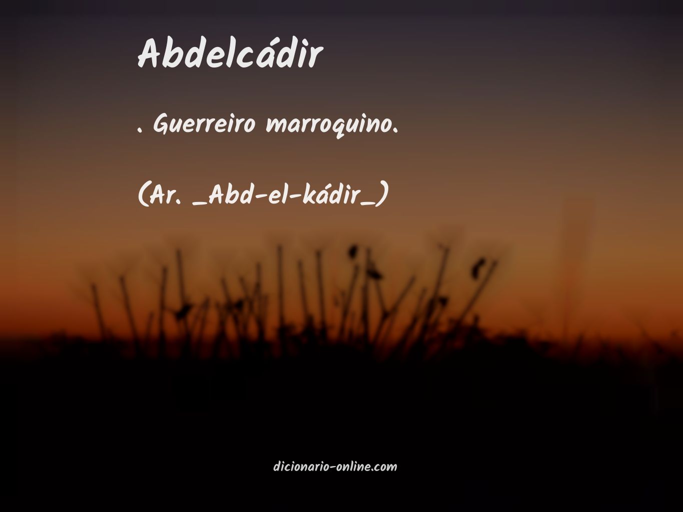 Significado de abdelcádir