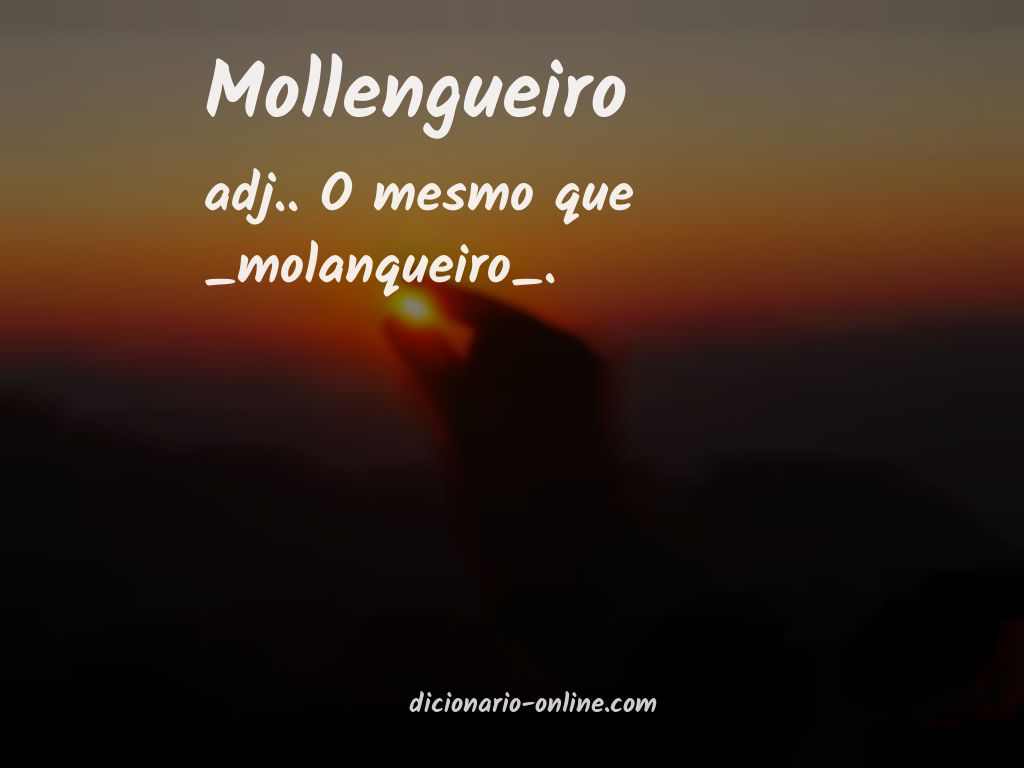 Significado de mollengueiro