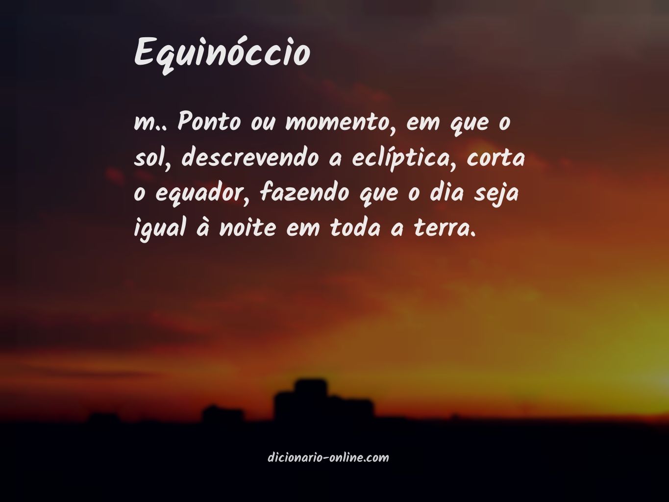 Significado de equinóccio