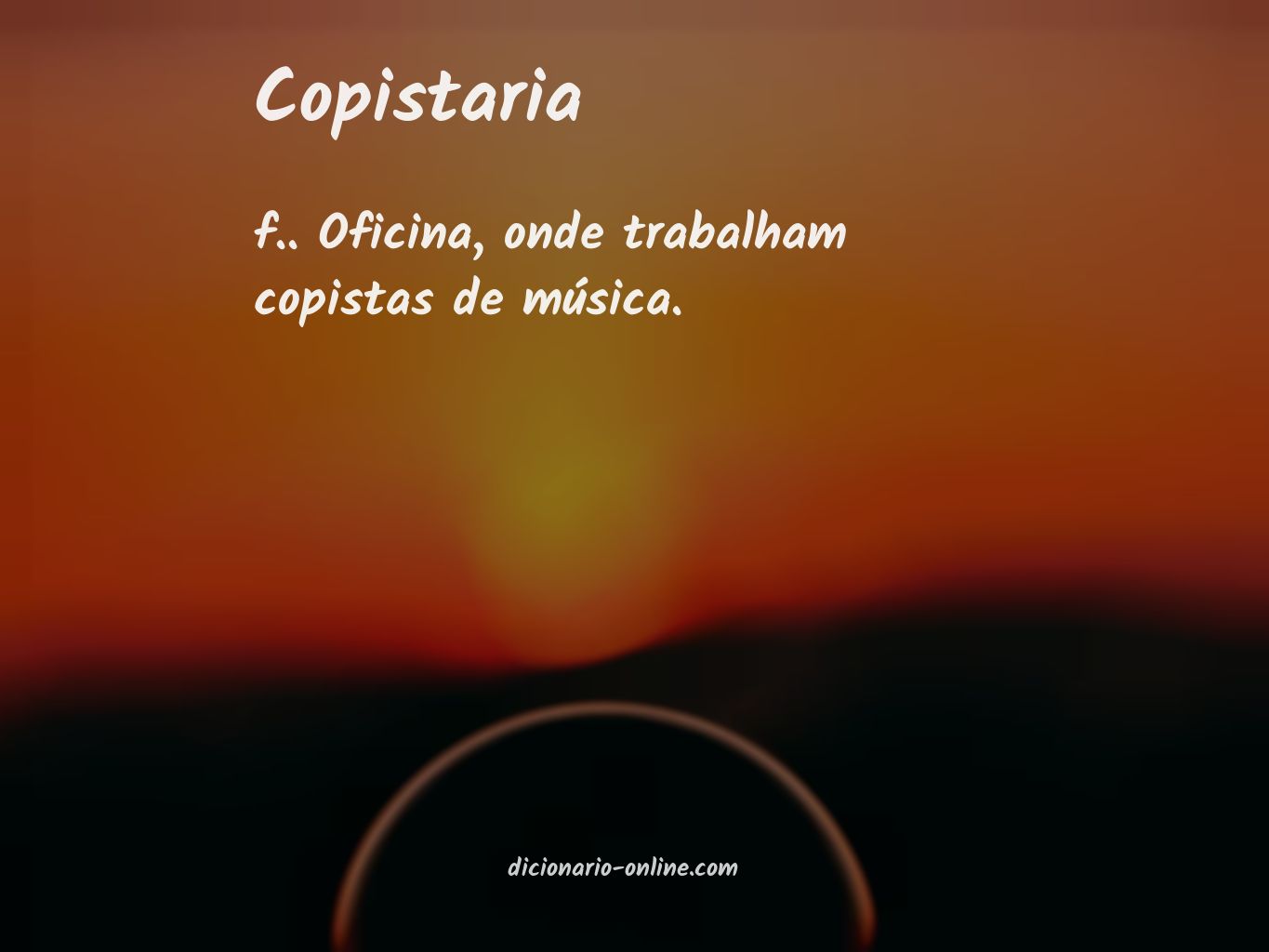 Significado de copistaria