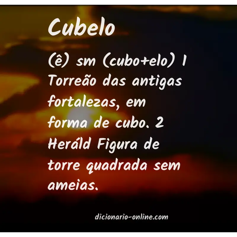 Significado de cubelo