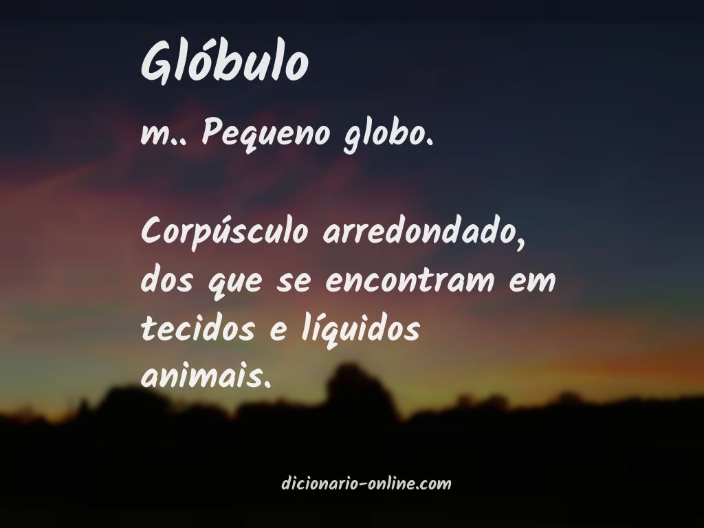 Significado de glóbulo