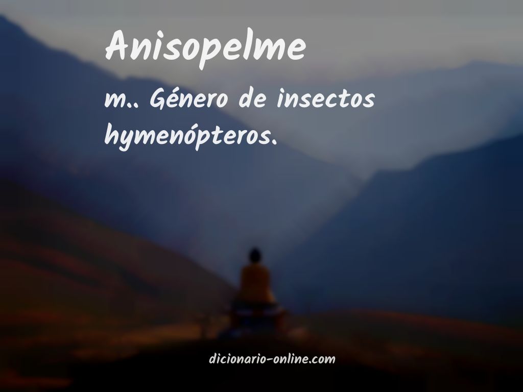 Significado de anisopelme