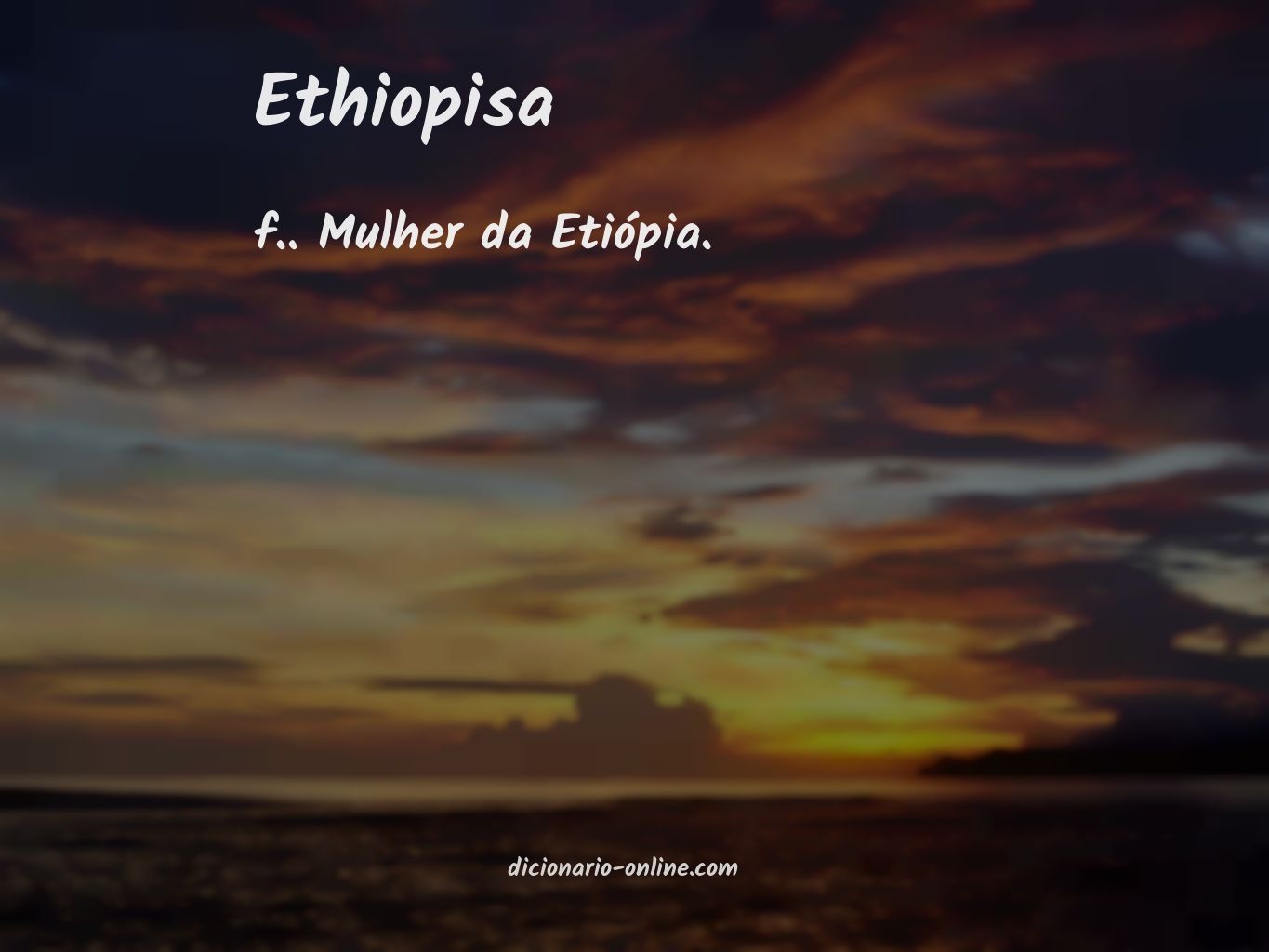 Significado de ethiopisa