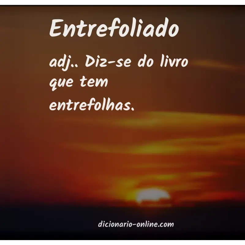 Significado de entrefoliado