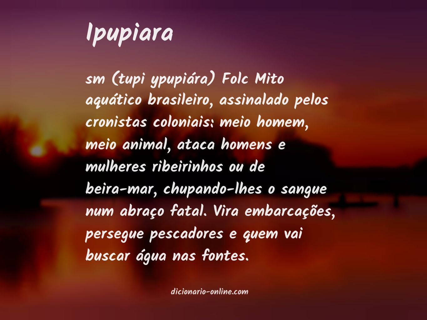 Significado de ipupiara