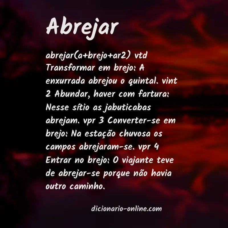 Significado de abrejar