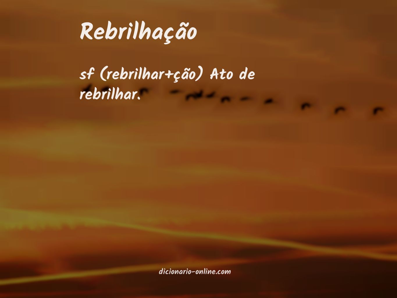 Significado de rebrilhação