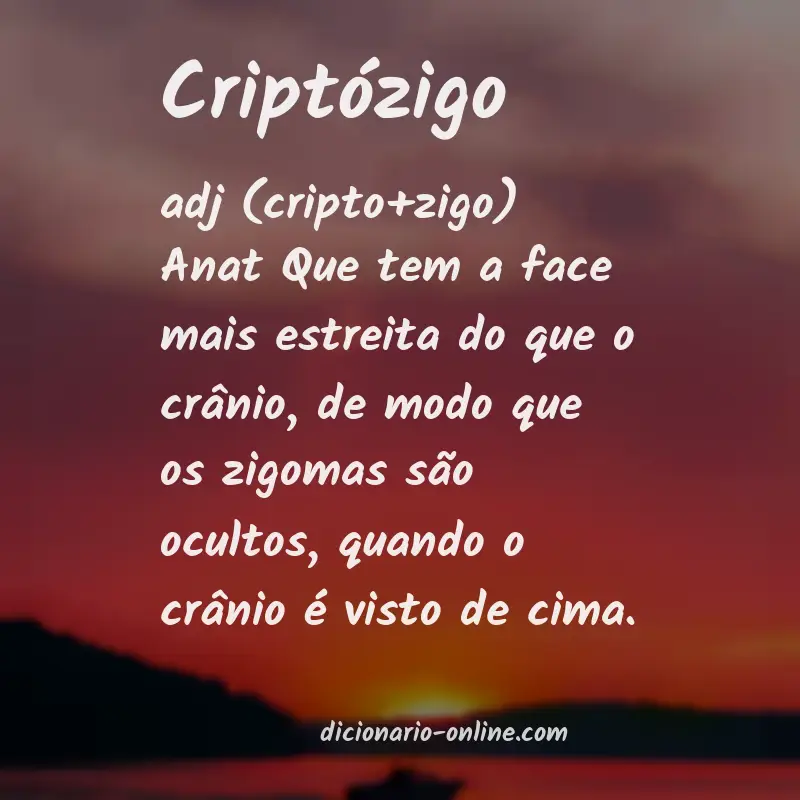 Significado de criptózigo