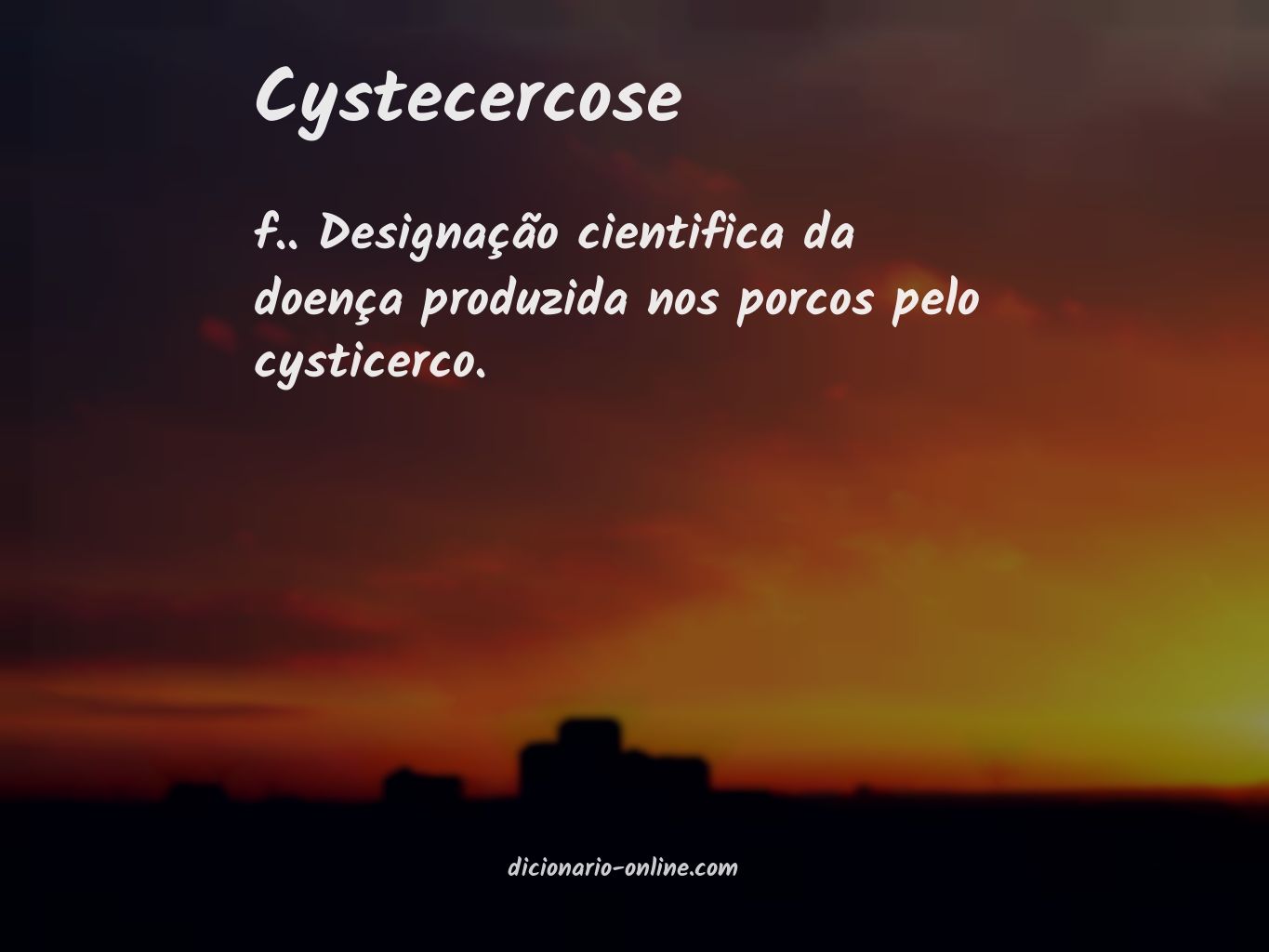 Significado de cystecercose