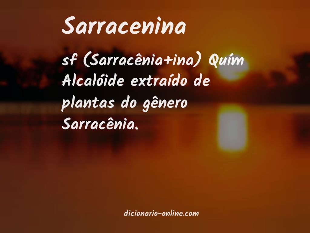 Significado de sarracenina