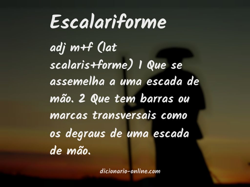 Significado de escalariforme