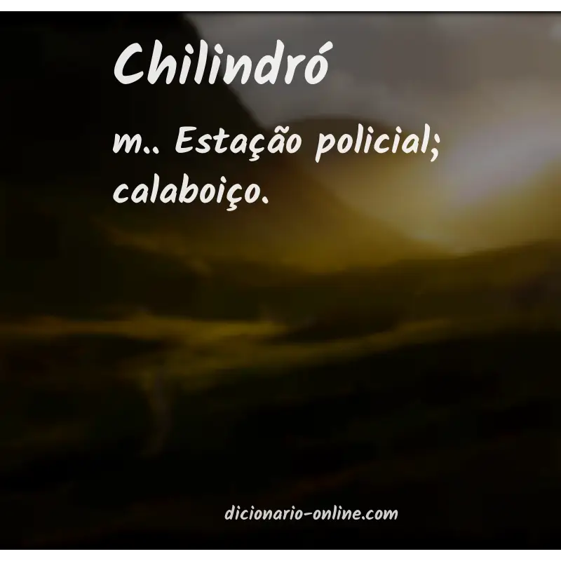 Significado de chilindró
