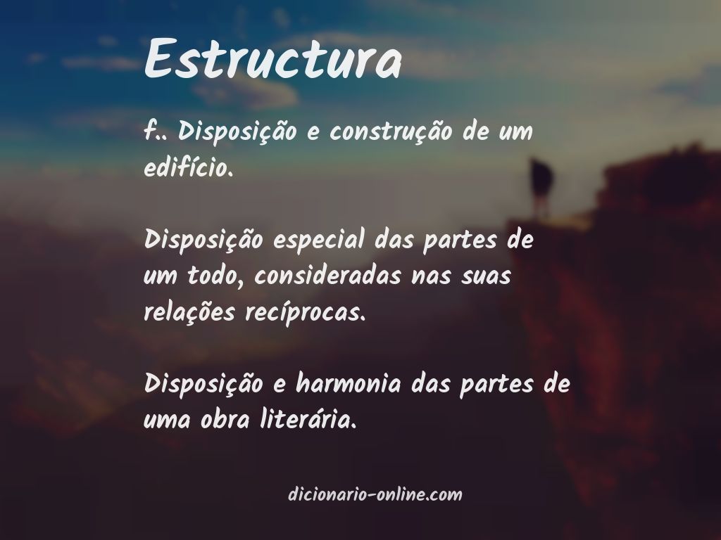 Significado de estructura