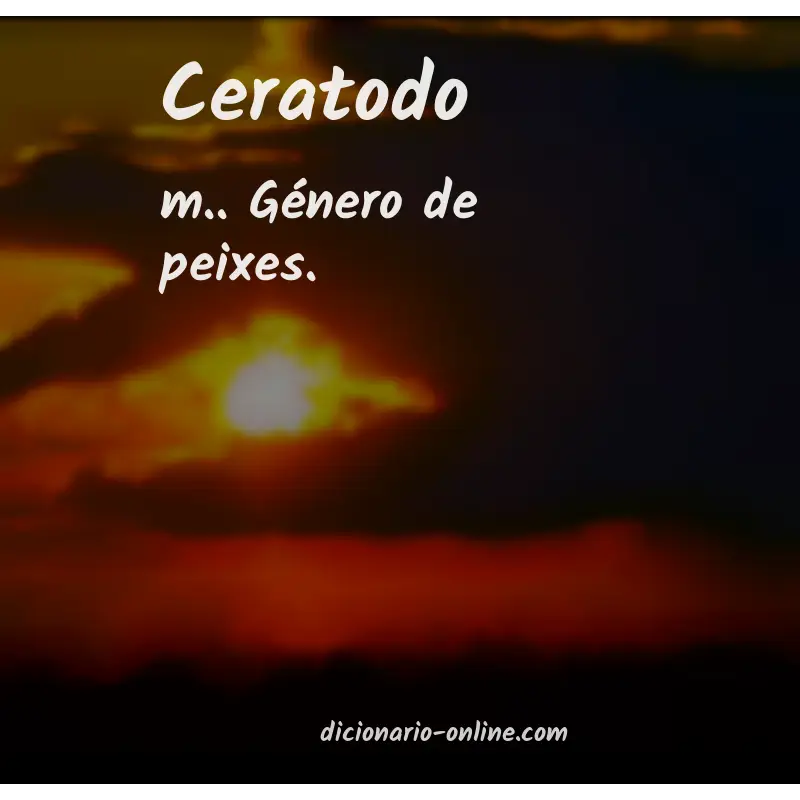 Significado de ceratodo