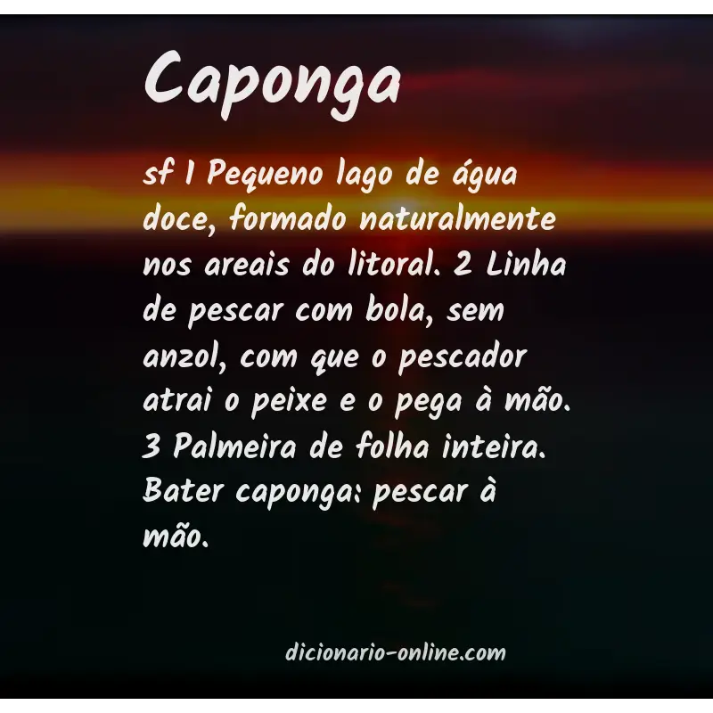 Significado de caponga