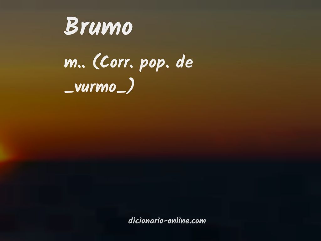 Significado de brumo