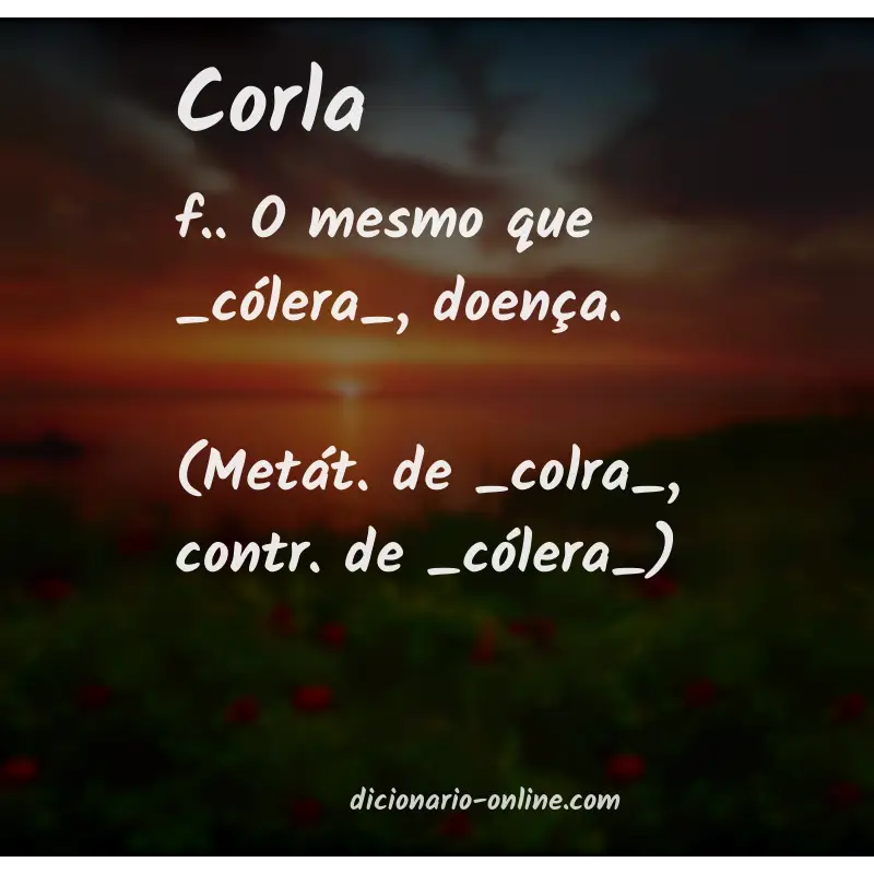 Significado de corla
